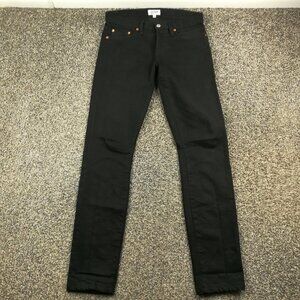 Buck Mason Jeans Selvedge 28x32 Slim Fit Black Button Fly